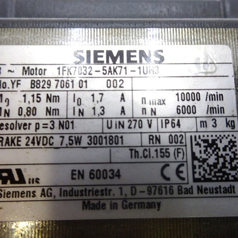 Siemens 1FK7032-5AK71-1UH3