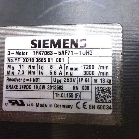 Siemens 1FK7063-5AF71-1UH3