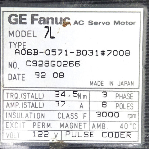 Fanuc A06B-0571-B031#7008