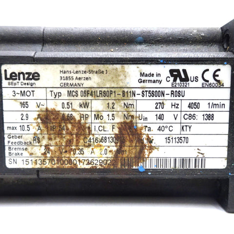 Lenze MCS06F41LRS0P1-B11N-ST5S00N-R0SU