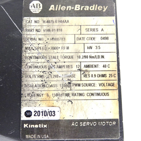 Allen Bradley H-4075-R-H04AA-AB