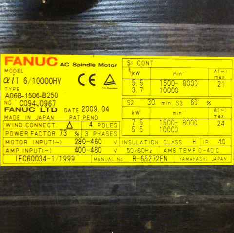 Fanuc A06B-1506-B250