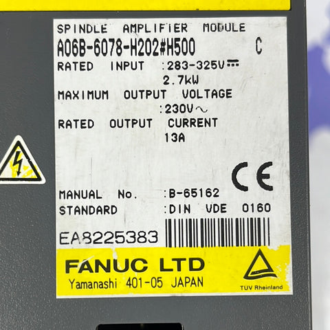 FANUC A06B-6078-H202#H500