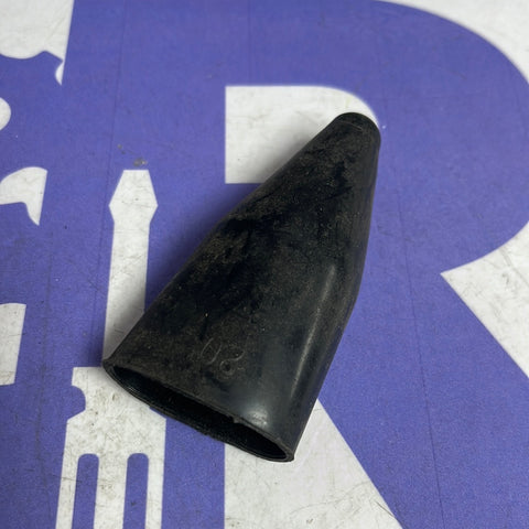 BLACK TRIANGLE SHAPE, CABLE GLAND SHROUD COVER SOFT PLASTIC.