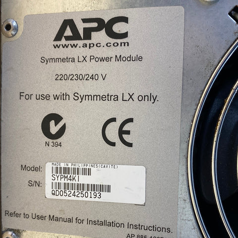 APC SYPM4KI - SYMMETRA LX 4KVA Power MODULE 220/230/240V parts only