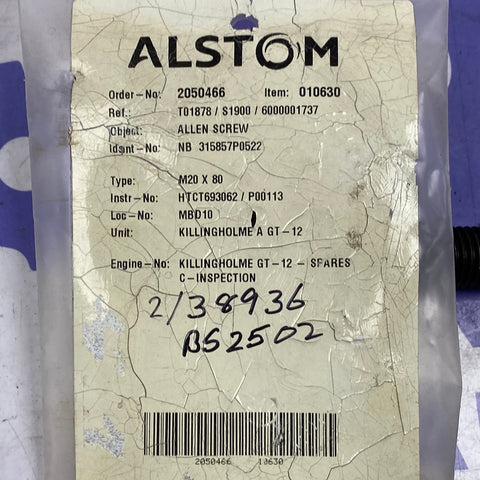 ALSTOM ALLEN SCREW