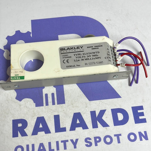 BLAKLEY ELECTRIC EARTH LEAKAGE SENSOR 24V 50HZ