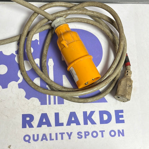 Industrial Yellow Plug 16A, 4H, 127V, 15A-125V