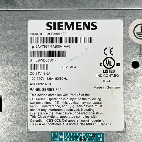 SIEMENS 6AV7861-1AB00-1AA0