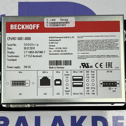 Beckhoff CP6907-0001-0000