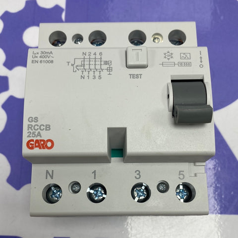 GARO RCCB GS 4 POLE 25A