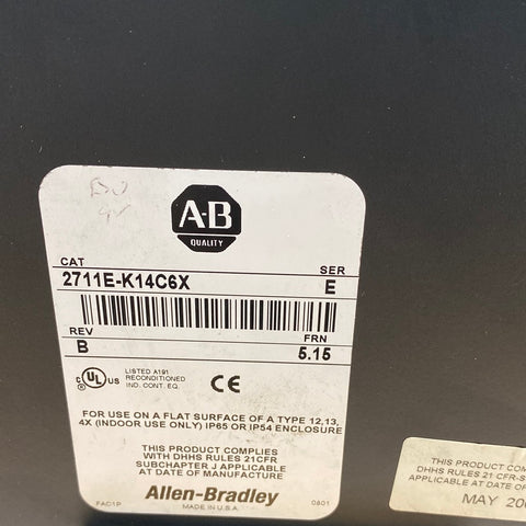 ALLEN BRADLEY 2711E-K14C6X