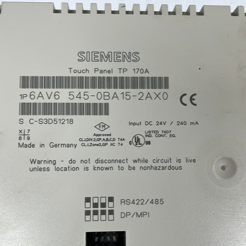 SIEMENS 6AV6640-0CA01-0AX0