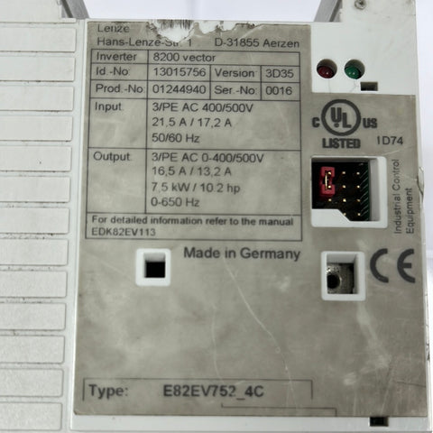 AERZEN LENZE E82EV752