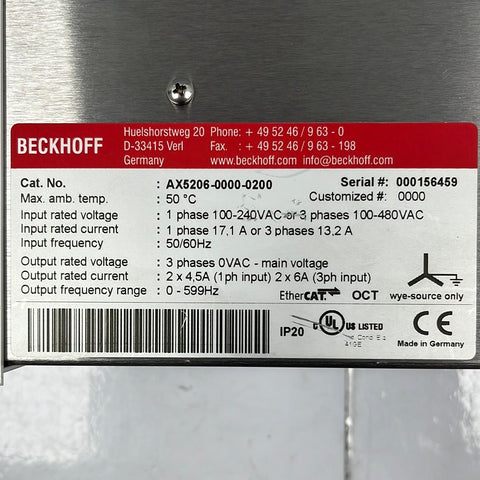 BECKHOFF AX5206-0000-0200