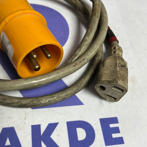 Industrial Yellow Plug 16A, 4H, 127V, 15A-125V