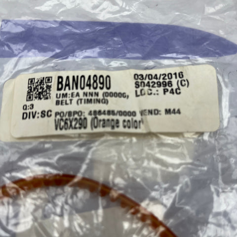 TIMING BELT VC6X290 (Orange Colour)