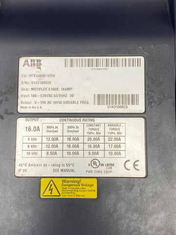 ABB MFE460A016BW
