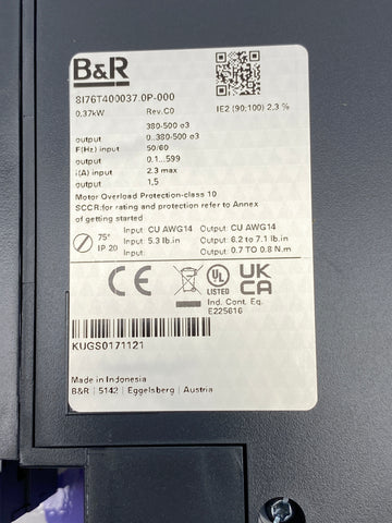 B&R 8I76T400037.0P-000