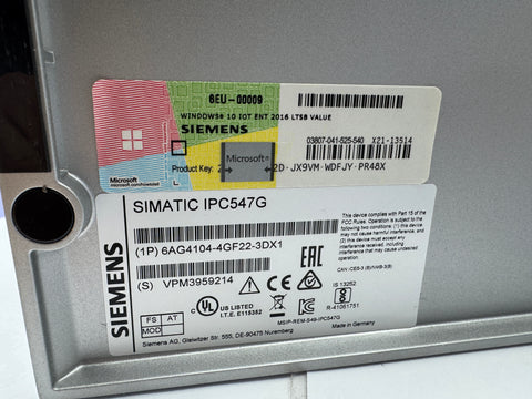 SIEMENS 6AG4104-4GF22-3DX1