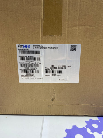 EBM PAPST D2D160-CE02-16