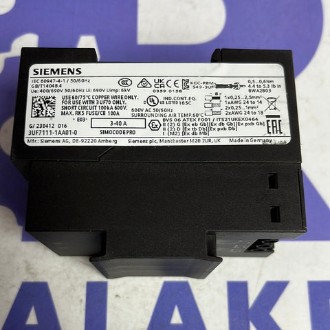 SIEMENS 3UF7111-1AA01-0