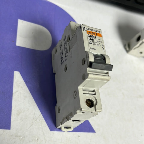 MERLIN GERIN SCHNIEDER C60H 10A MCB BREAKER 10 AMP  TYPE 2 M9 (USS) MULTI 9 1 POLE