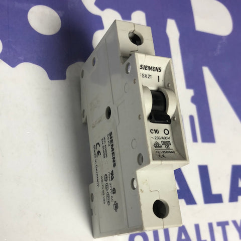 Siemens 5SX21 4A  Single Pole MCB C4 Breaker 5SX21-C04 Type C 4 Amp