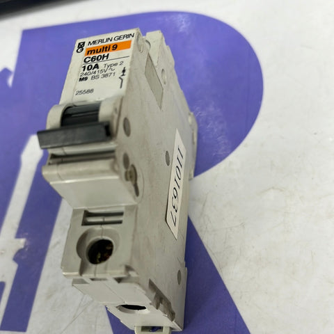 MERLIN GERIN SCHNIEDER C60H 10A MCB BREAKER 10 AMP  TYPE 2 M9 (USS) MULTI 9 1 POLE