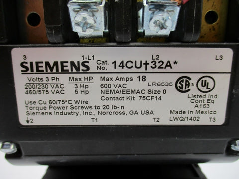 SIEMENS 14CUD32AA