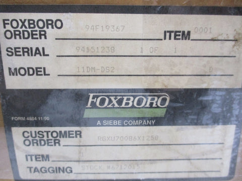 FOXBORO 11DM-DS2