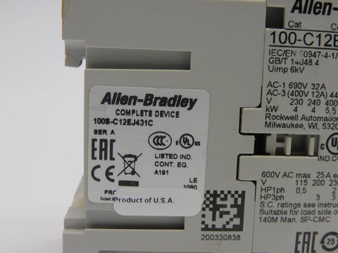 ALLEN BRADLEY 100S-C12EJ431C