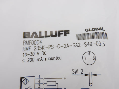 BALLUFF BMF235K-PS-C-2A-SA2-S49-00,3