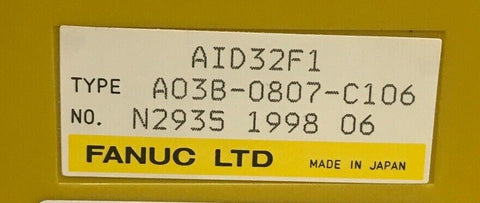 FANUC A03B-0807-C106