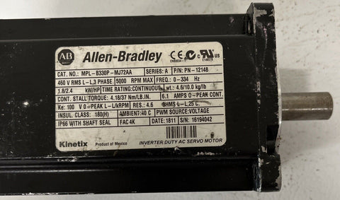 ALLEN BRADLEY MPL-B330P-MJ72AA