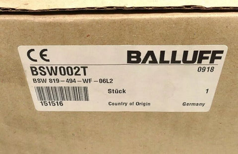 BALLUFF BSW 819-494-WF-06L2