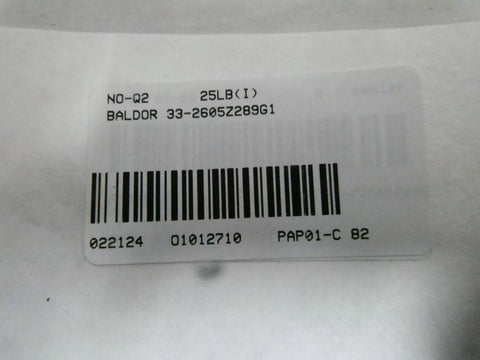 Baldor 33-2605Z289G1