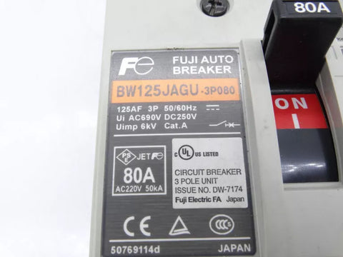 FUJI ELECTRIC BW125JAGU-3P080