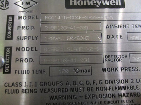 HONEYWELL MGG14ID-CC4F-XBXX-SH-A