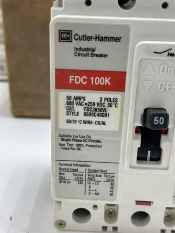 EATON CORPORATION CUTLER HAMMER FDC3050VL