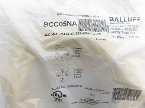 BALLUFF BCCM415-M414-3A-607-EX44T2-050