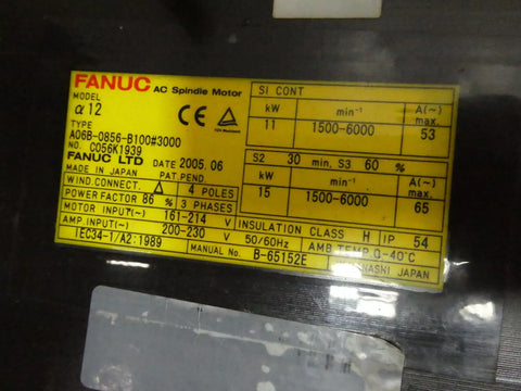 FANUC A06B-0856-B100#3000