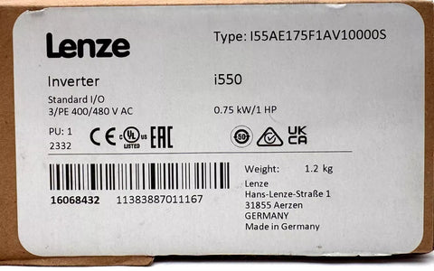 Lenze I55AE175F1AV10000S