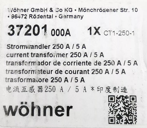 WOHNER CT1-250-1