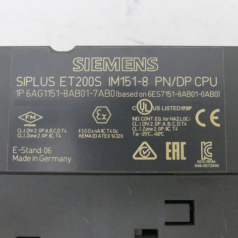 SIEMENS 6AG1151-8AB01-7AB0