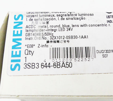 SIEMENS 3SB3644-6BA50