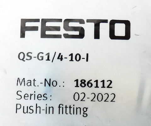 FESTO QS-G1/4-10-I