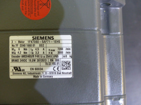 SIEMENS 1FK7060-5AF71-1EH5