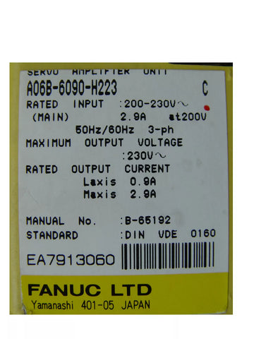 FANUC A06B-6090-H223