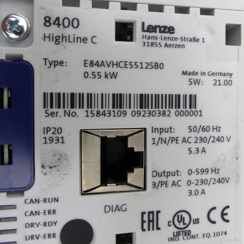 LENZE E84AVHCE5512SB0